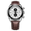 Leather Chronograph Military Watch
