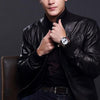 Leather Chronograph Military Watch