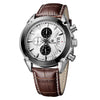 Leather Chronograph Military Watch