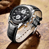 Leather Chronograph Military Watch