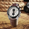 Leather Chronograph Military Watch