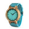Sky Blue Wooden Watch