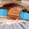 Sky Blue Wooden Watch