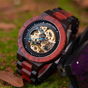 Mechanistic Wooden Watch