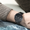 Loop Minimalist Watch Black Silver