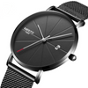 Loop Minimalist Watch Black Silver