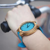Sky Blue Wooden Watch