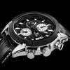 Leather Chronograph Military Watch